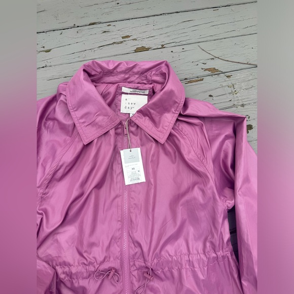 A New Day • Femme Rain Jacket - Periwinkle / Bomber Tunic Length - Picture 9 of 9